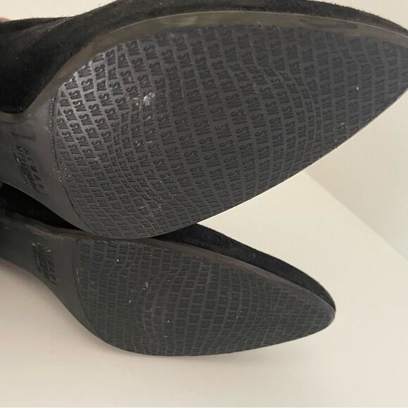 Stuart Weitzman Suede Ankle Boots - Black and Brown Size 5.5B - Picture 13 of 14